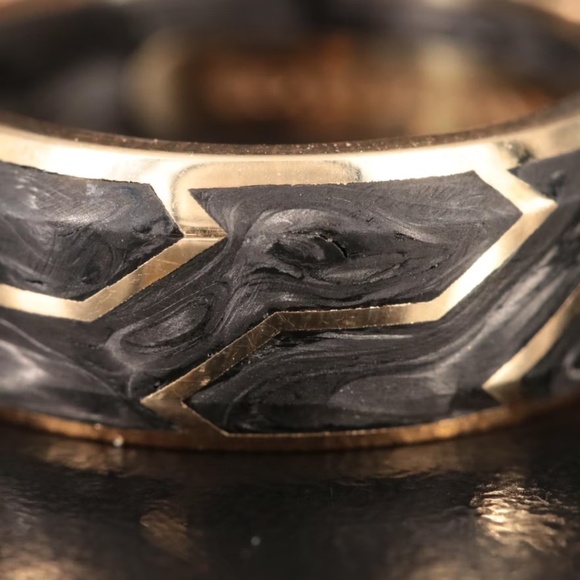 David Yurman 18K Forged Carbon Band - Picture 4 of 7